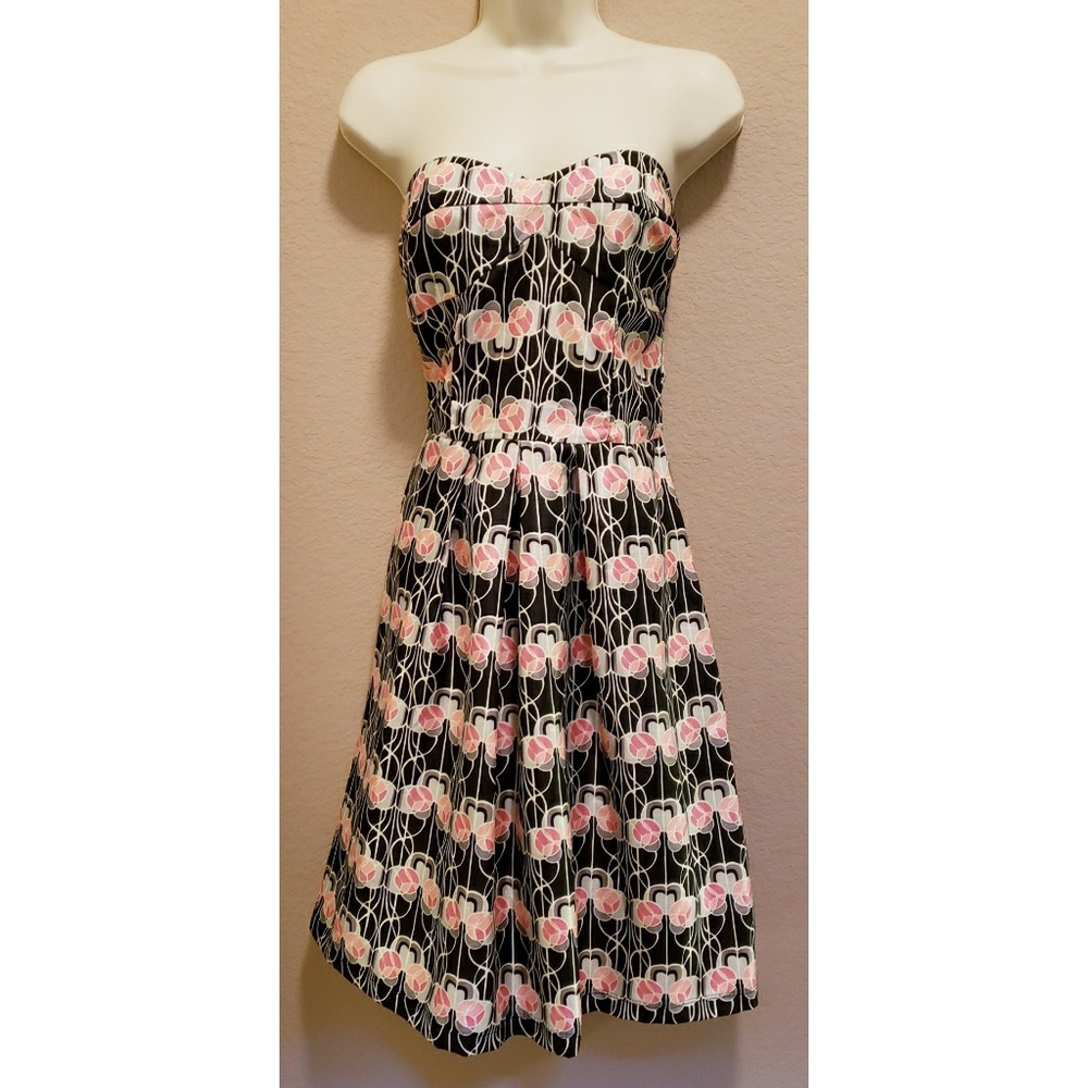 Velvet Torch Strapless Floral Dress